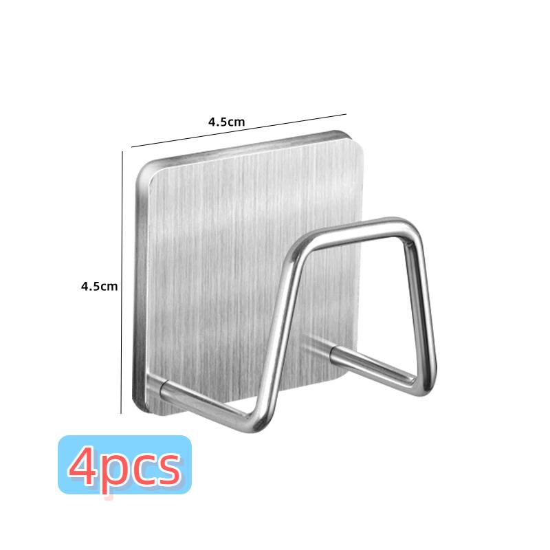 Thickened Stainless Steel Sponge Rack Kitchen Punch-free Pool Steel Wire Ball Cloth Sponge Rack Storage Rack