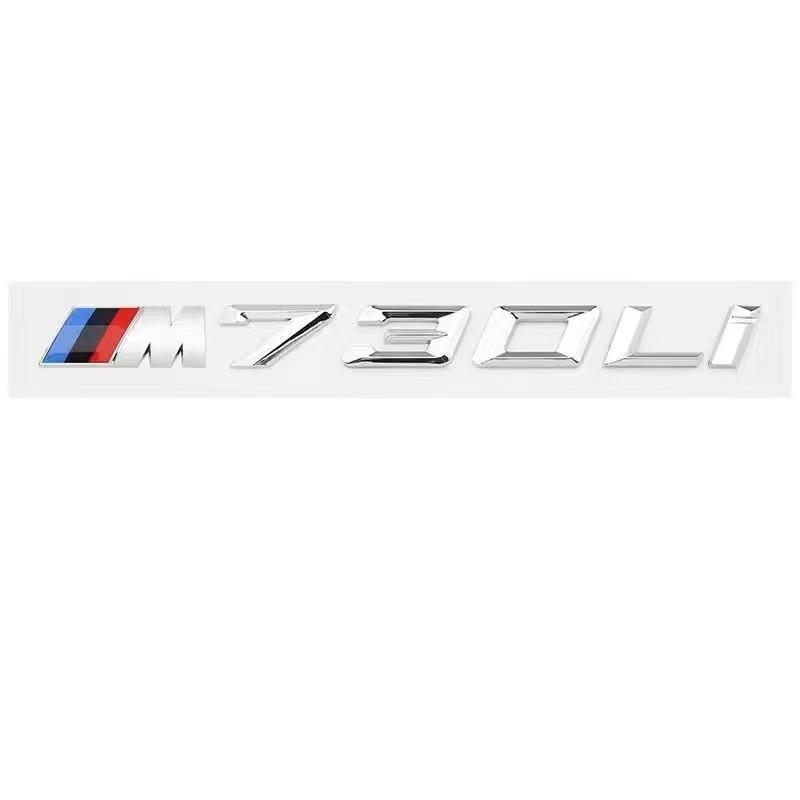 New Badge BMW ABS Car Label 7 Series Black and Silver 730 Tail 735 740 750 760 Digital M Label New GT Car Label Modification. pdcr06
