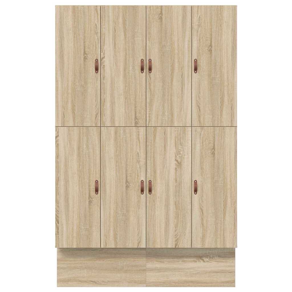 Storage Bed Frame Sonoma Oak 150 cm Particleboard