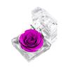 Artificial Realistic Beige Rose In Crystal Box Romantic Gift Valentine's Day Anniversary Home Decorations Unique Present