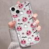 Halloween Pumpkin Ghost Transparent Phone Case For iPhone 11 12 13 14 15 16 Pro Max XS X XR 7 8 Plus SE 3  Soft Airbag Cover