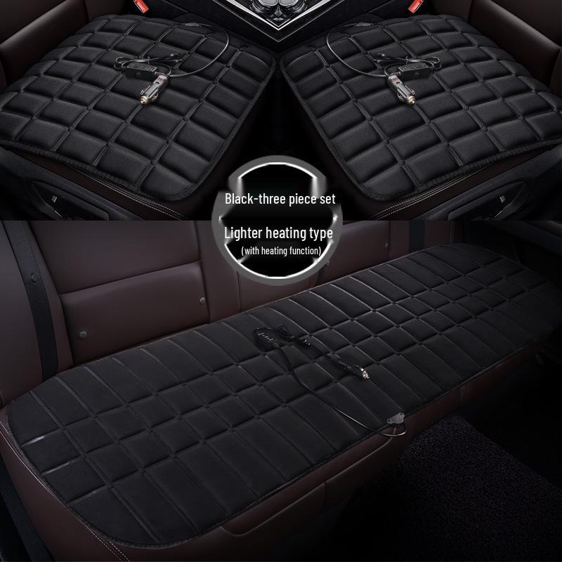 Four-Season Heated Car Seat Cushion Set: Interior Accessories for Comfort