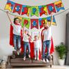 Supper Dad Banner, Happy Father's Day Banner, Happy Dad's Day Decorations, Best Dad Father's Birthday Garlands Decorations for Fathers Day Home Decor