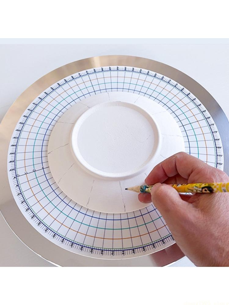 QX2E Sturdy Plastic Round Measuring Guide For Studio Use And Classroom Teaching