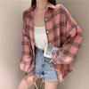 Neue Damen Retro Karierte Hemdjacke - Lässiger Frühjahrs- und Herbststil