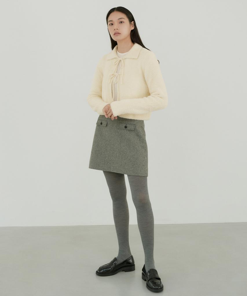 Otte Mini Check Pocket Sk_Gray