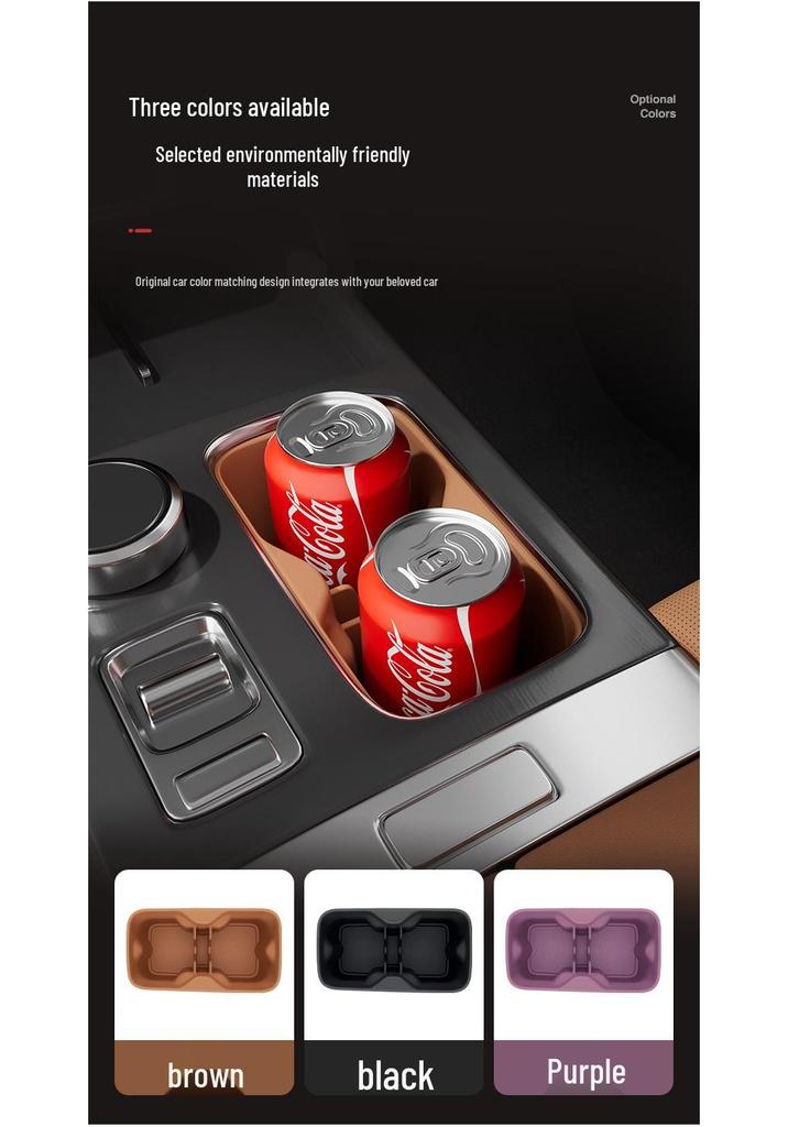 Chery iCAR 26 V27 Center Console Silicone Cup Holder Pad - Anti-slip Car Accessory