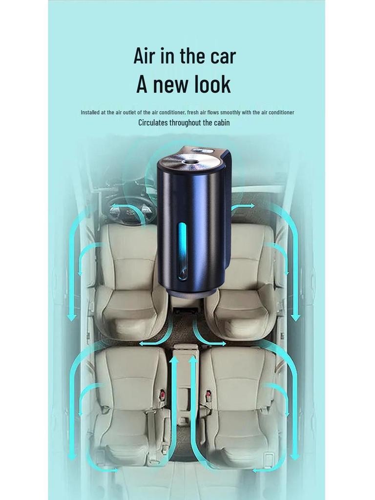 Intelligent Car Aromatherapy Diffuser with Automatic On/Off & Air Vent Fragrance