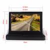 Vehicle 5" HD 800*480 Foldable TFT LCD Reverse Rearview Parking Monitor PAL NTSC