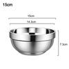 316 Stainless Steel Stainless Steel Bowls Double-layer Thick Durable Soup Rice Bowls Double-walled Insulated Bowl Kindergarten