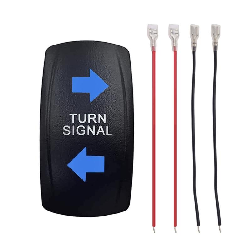 

Панель переключателей рокеров с синим/зеленым светодиодным светом для автомобилей, морских лодок, водонепроницаемая синий