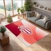 Monaco FC Soccer Football Pattern Soft Area Rug Non Slip Indoor Floor Carpet Sports Decor Mat for Bedroom