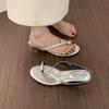 Fashion New In Summer Beach Ladies Low Heel Slippers Female Flip Flops Slides Sandals Fashion Women Heeled Slippers Shoes Pumps