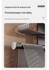Wall-Mounted Punch-Free Clothes Hanger and Storage Rack