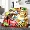 Chip 'N' Dale'S Apple Adventure Flannel Blanket Super Soft Warm Cozy Blanket For Sofa Bed Office Travel Allseason Home Decor Gift