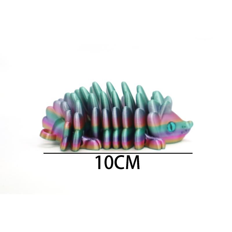 3D Printed Movable Hedgehog Figurine Simulation Snake Office Desktop Ornament 3D Printing Toys Christmas Gift
