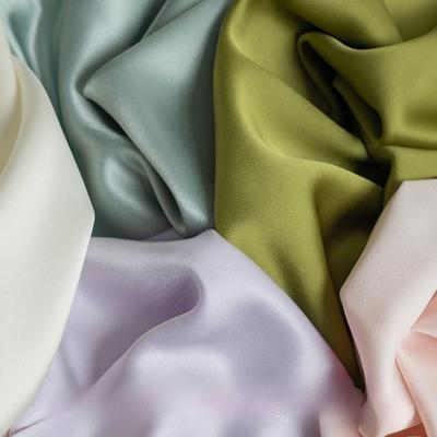 50/100/300cm Satin Shiny Fabric Glossy Acetic Acid Satin Material for Diy Sewing Dress Wholesale Cloth Background Fabric