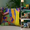 H-Henri M-Matisse Painting Pillow Case Home Double-Sided Printing Short Plush Colorfast Microfiber Cushion Cover