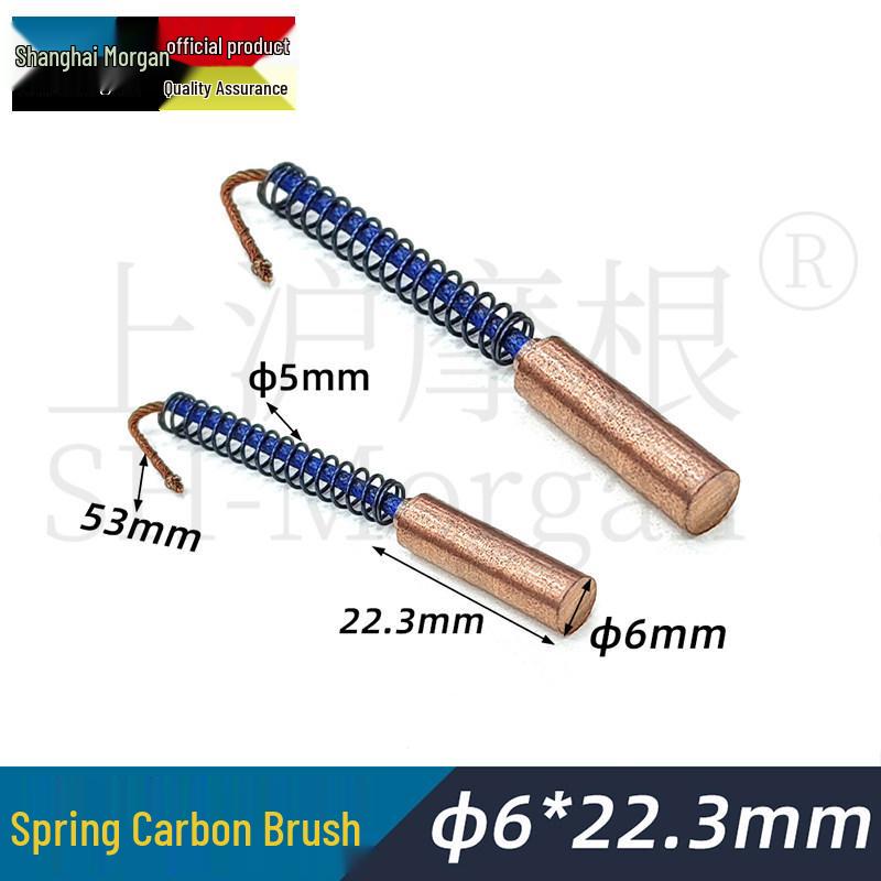 Cylindrical Clutch Carbon Brush Copper Round Screw Rod 6x38 8x30/40