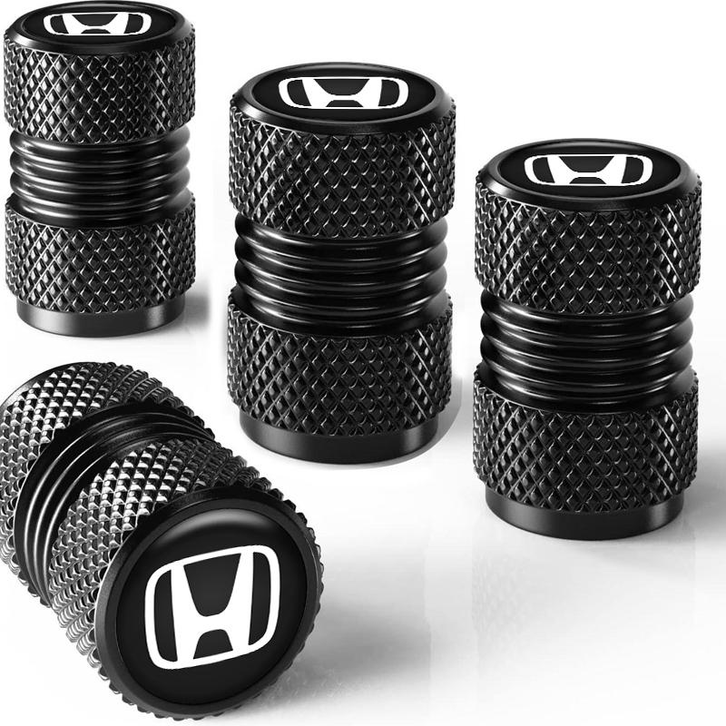 

4Pc Car Valve Caps Stem Case Cover Accessories Wheel Valve Dust Caps Tyre Rim Stem Cover For Honda Civic City Accord Fit Insight