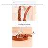 Top-grain Cowhide Double-sided Leather Hand-woven Belt, Women's Belt, Whole Cut Genuine Leather Belt