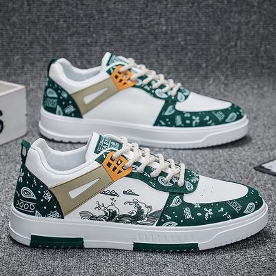 2025 Spring New Versatile Men's Shoes Board Shoes Casual Leather Shoes Korean Version Fashion Sports Student Shoes Trendy Shoes