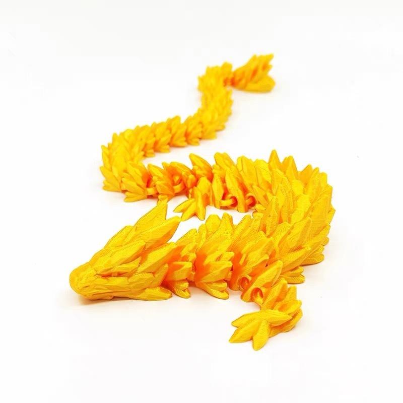 Netoxická 1ks 3D tištěná figurka draka s drahokamy - Duhový plastový dekor na stůl, ideální do ložnice a kanceláře, perfektní dárek k Vánocům