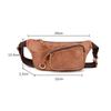 Whatna 3way Natural Cowhide Body Shoulder Bag Waist Pouch Genuine Leather Thick Leather Crossbody Bag Sports Bag Bicycle Casual Excursion Travel
