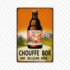 [ Mike86 ] Belgian Beer La Mc Cherry Chouffe Bok Soleil Metal Tin Sign Wall  Poster Iron Painting Pub Decoration S-02 20*30 CM