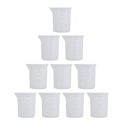 Silicone Measuring Cups for Resin Non-Stick Mixing Cups Glue Tools,Precise Scal