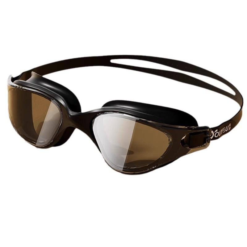 Yoyou Swim Cap & HD Anti-Fog Waterproof Goggles Set for Men & Women