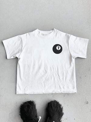 2025 Summer American Streetwear 7 Printed Short Sleeve INS T-shirt Men Women Y2k Harajuku Couple Casual Loose Tee Cotton Tops