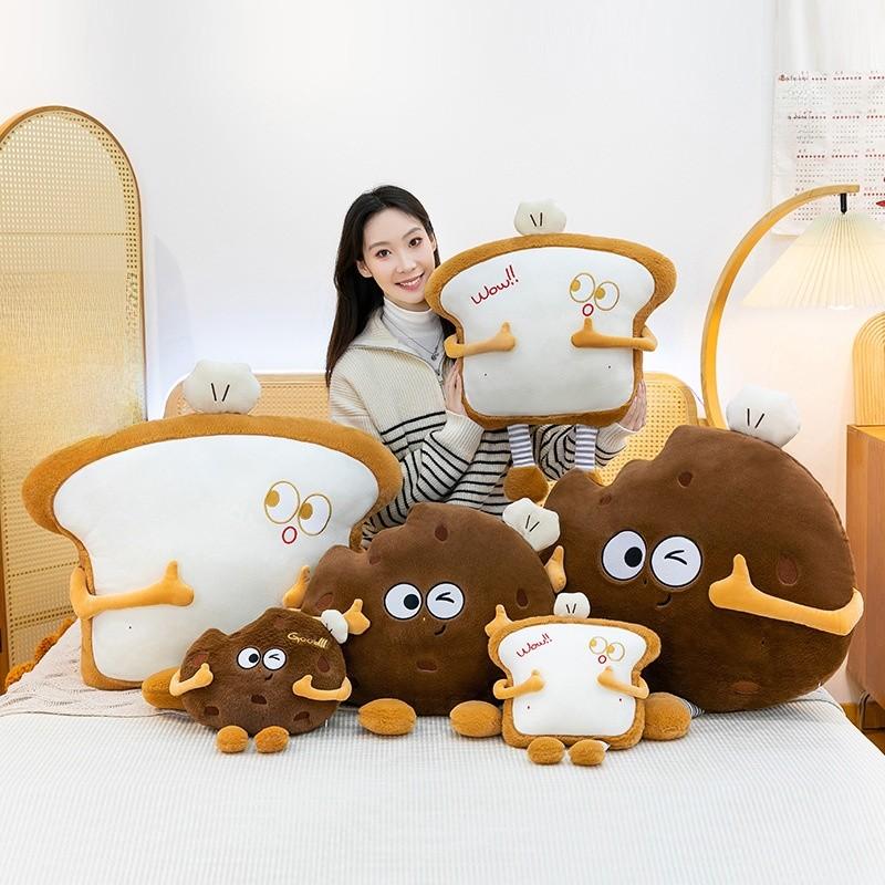 Oreo Cartoon Plush Pillow With Soft Pp Cotton Filling For Kids And Teens Comfort
