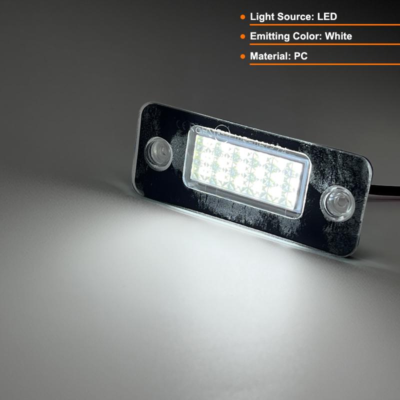 For Audi C72Pcs LED Number License Plate Light For Audi A8 S8 Quattro D3 4E2 4E8 2002-2010 Replace OEM 4E0943021