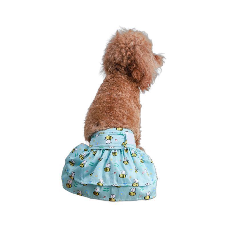 Küçük Bichon Frise için Yıkanabilir Evcil Hayvan Fizyolojik Pantolonları - Güvenlik için Ev Tipi Adetli Köpek Bezleri