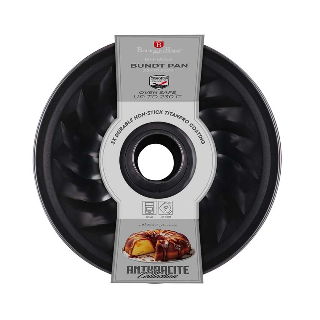 TITANIUM MOLD FOR CAKE 25cm BERLINGER HAUS BH-8692 ANTRACITE