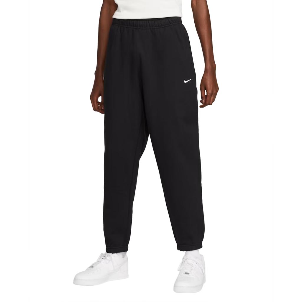 Nike Solo Swoosh Fleece Pants, Mens Black Trousers