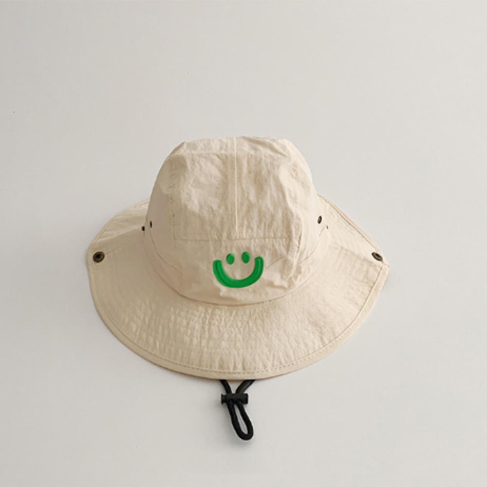 

Cotton Sun Cap Breathable Fishing Hat Outdoor Kids Bucket Hat бежевий