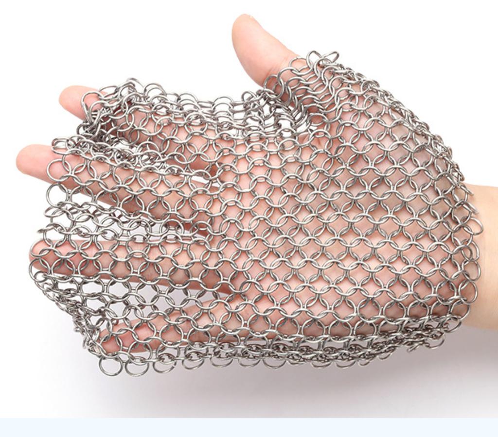 Küchenreinigung Edelstahlreiniger Scheuerschwamm Wiederverwendbares Waschnetz Rost Topfentferner Reinigungswerkzeug für Zuhause