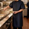 Short-Sleeve Apron with Tie Fastening Lightweight for Kitchen, Restaurants