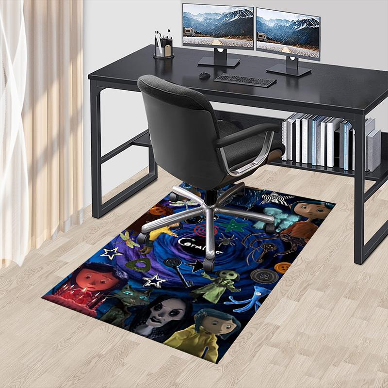 Mysterious Coraline World Carpet For Playroom Bedroom Living Room Sofa Home Decorkids Game Area Rug Nonslip Floor Mat