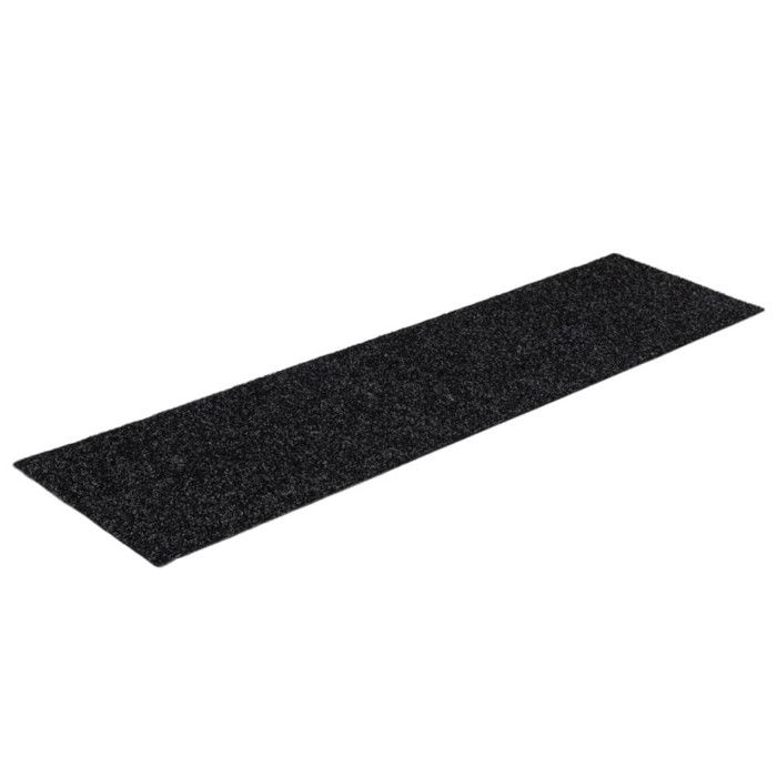 VidaXL Tapis d'escalier autocollants 15 pièces 76 x 20 cm Noir Rectangulaire 326926