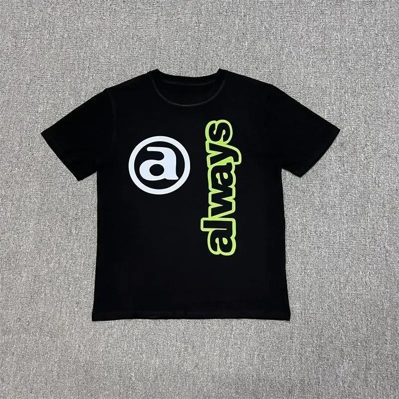 American Trendy Brand Fun Printing Short-sleeved Summer New Pure Cotton Loose Men and Women Couple Crew Neck T-shirt Harajuku