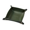 1PC PU Leather Storage Box Desktop Tray Jewelry Cosmetic Phone Key Wallet Coin Basket Folding Storage Case Table Organizer
