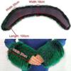 Oversized Fur Cuff Set V Shape Fur Trim Accessories Fluffy Shawl Collar Wrap  Overcoat Matching