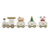Christmas Wooden Train Ornament, Decoration, Xmas Desktop Trains Ornaments, for Indoor,