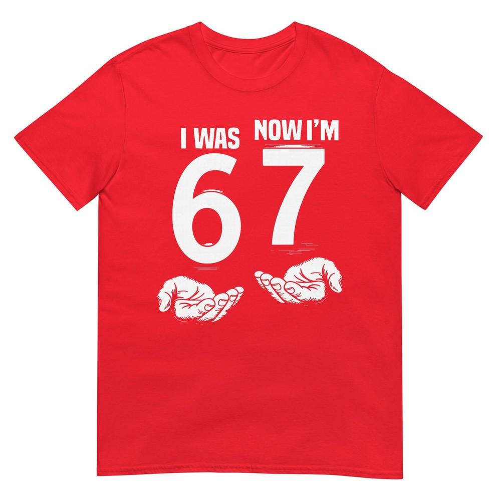 7 Year Old Birthday I Was 6 Now Im 7 67 Funny For Kids Tshirt S