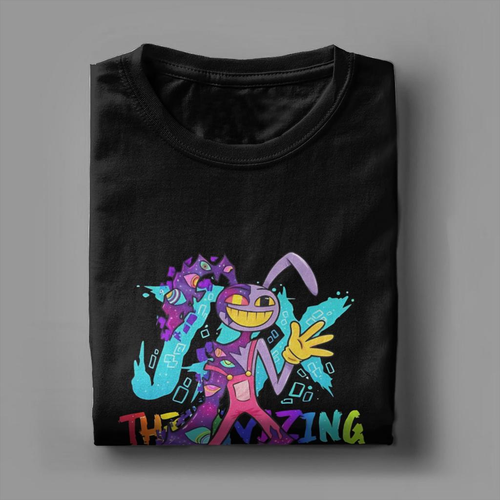 Amazing Circus Jax TADC Rabbit Cotton T-Shirt For Adult Beach  Y2K Funny T-Shirts O Neck Popular Tees Big Size Design Clothes