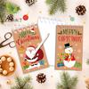 4/8/16Pcs Christmas Spiral Pocket Notebook Set Portable Mini Memo Pad Coil Booklet School Diaries Christmas Party Favors