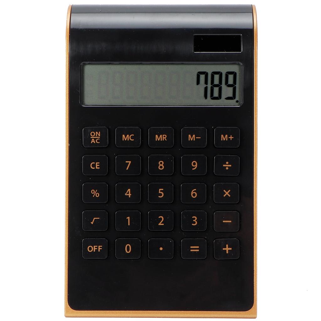 Portable 10 Digits Calculator Ultra Thin Solar Power Calculator for Home Office Business LCD Display